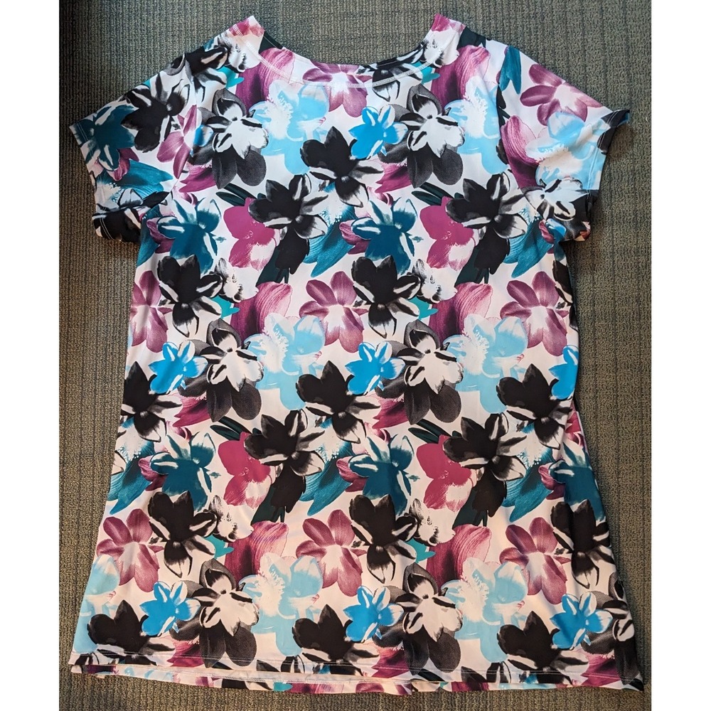 Swimsuits For All Women's Cover Up Sz 20 V-Neck Plus Swimming Dress Floral Print